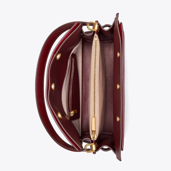 🔥NeW! $1098 Tory Burch LEE RADZIWILL SMALL DOUBLE BAG - Picture 8 of 17